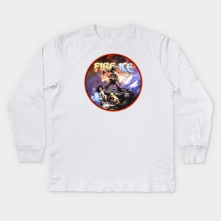 Fire and Ice Film (Alt Print) Kids Long Sleeve T-Shirt